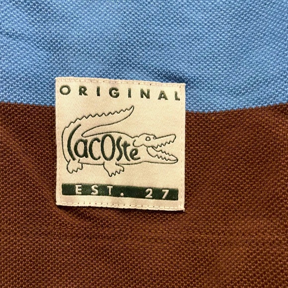 Lacoste Men’s Regular Fit Striped Cotton Piqué Polo Shirt - Picture 9 of 13